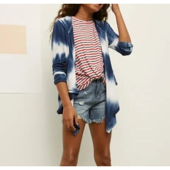 Tucker + Tate Girl's Size L 10/12 Knot Front Tee Multi Stripe Short Sleeve Top - Picture 2 of 8